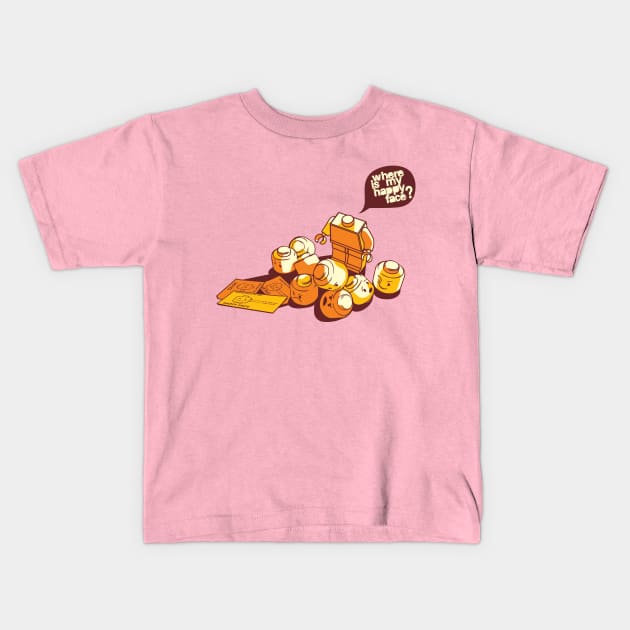 Happy Face Kids T-Shirt by yoshi_amtha